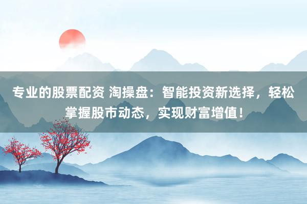 专业的股票配资 淘操盘：智能投资新选择，轻松掌握股市动态，实现财富增值！