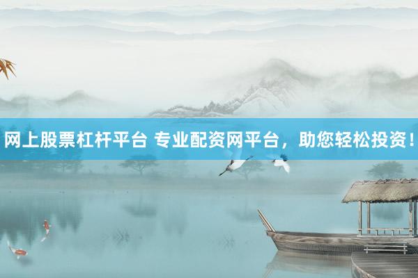 网上股票杠杆平台 专业配资网平台，助您轻松投资！