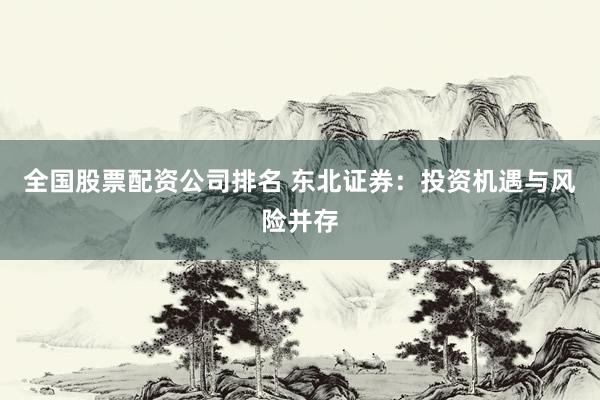 全国股票配资公司排名 东北证券：投资机遇与风险并存