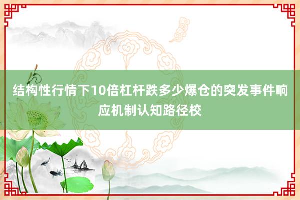 结构性行情下10倍杠杆跌多少爆仓的突发事件响应机制认知路径校