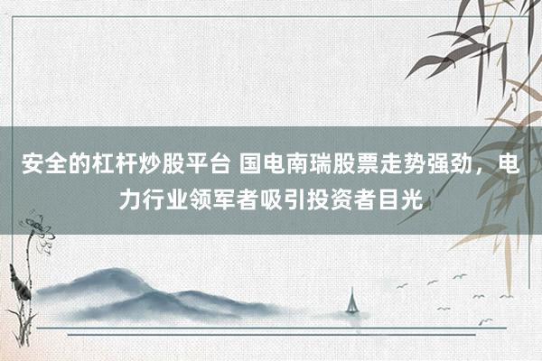 安全的杠杆炒股平台 国电南瑞股票走势强劲,电力行业领军者吸引投资者目光