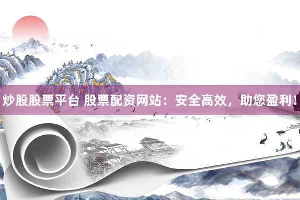 炒股股票平台 股票配资网站:安全高效,助您盈利!